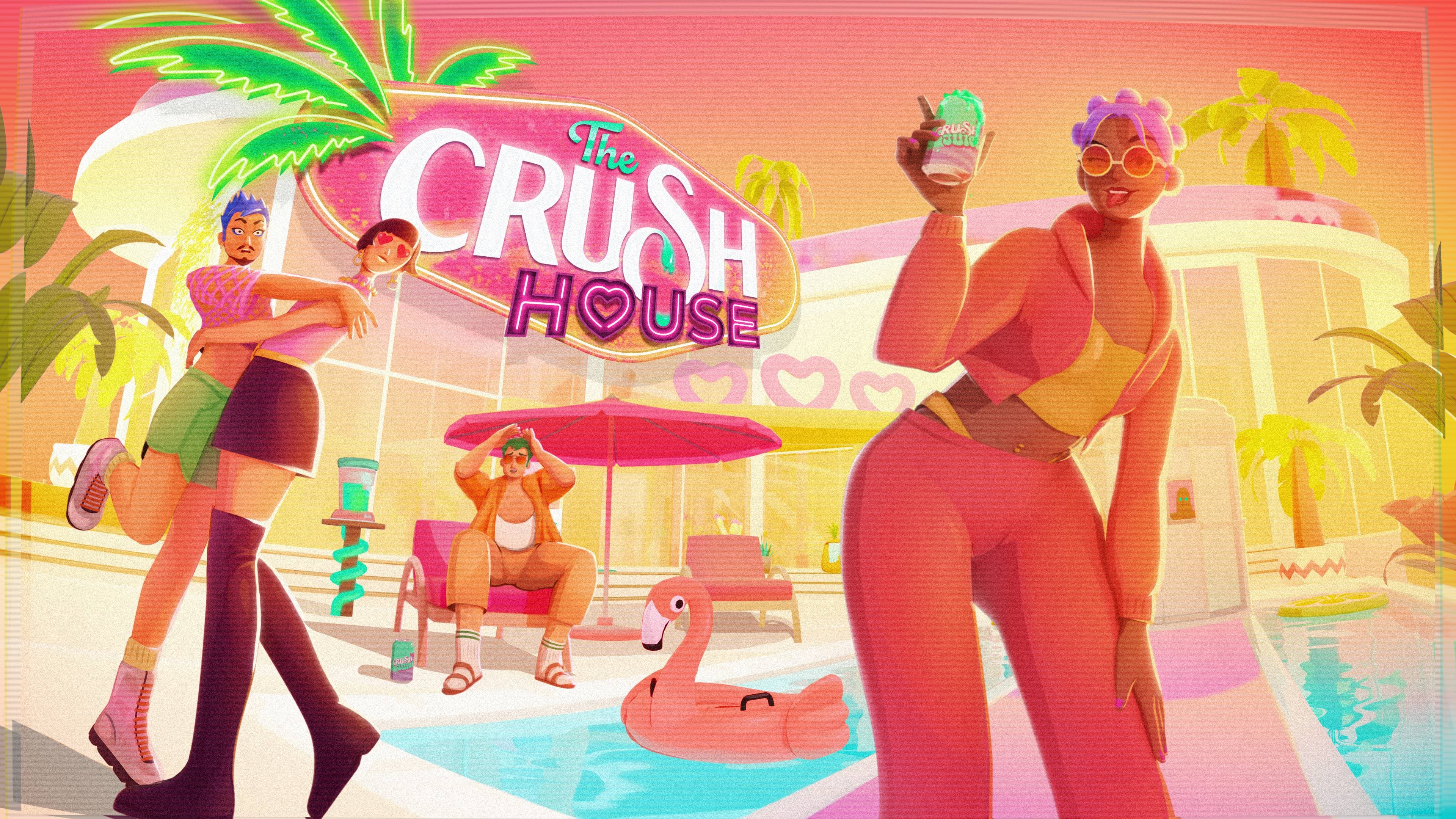 The Crush House release date keyart in horizontal format
